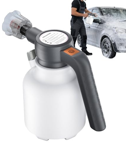 Pulverizador de Espuma Eléctrico | De 2 litros Recargable A Presión Alta | Pulverizador Eléctrico para Lavado de Coches | para Hogar Cocina Interior Exterior Jardín Patio Fertilización y