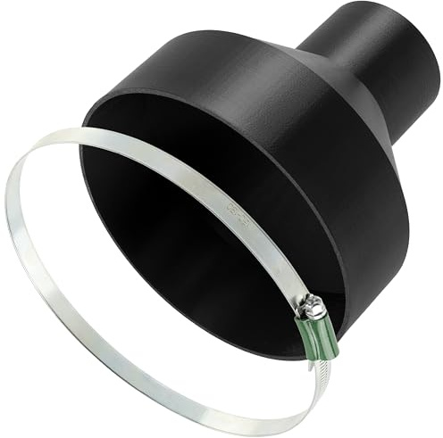 AERZETIX Kit d'adaptateur/réducteur pour conduit de ventilation Ø158-70 mm avec 1 collier de serrage renforcé Ø150-180 mm
