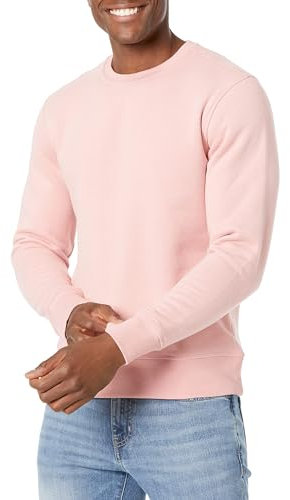 Amazon Essentials Sweat-Shirt à col Rond en Polaire (Grandes Tailles Disponibles) Homme, Rose, XXL