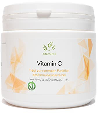 Benessence - Vitamine C en poudre soluble - Intégrateur Alimentaire - 500 g