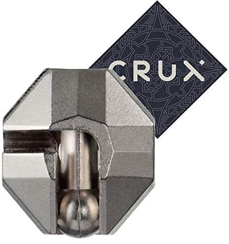 Hanayama and Crux Puzzles Gegossene Flagge Puzzle - Level 1 of 6 - Fairly Easy - inkl. Crux Aufkleber