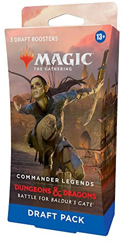 Magic: The Gathering The Gathering Commander Legends: Battle for Baldur’s Gate 3-Booster-Draft-Pack (Englisch Version), D10040000, Multi