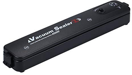 Andoer Vakuumiergerät, Andoer Vakuumierer 90W, Vakuumiergerät automatische Lebensmittel Versiegelung für Trockene und Feuchte Lebensmittel, inkl. 10 Profi- Folienbeutel