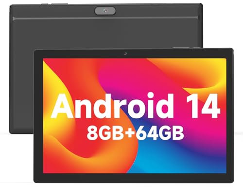 ZZB Tablet Android Tablet 10 pulgadas Tablet 64GB Almacenamiento Tablets 2GB RAM 512GB extender 2MP+8MP Cámara dual 10 pulgadas Tab procesador Quad-Core WiFi Bluetooth 6000MAH Batería 10.1'' IPS HD