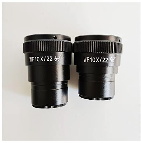 Microscope Accessories Kit Microscope Eyepiece 10x Wide Field High Eye Point Continual Zoom 30mm Mounting Size Stereo Microscope Eyepiece, 1 Piece Microscope Slides