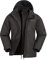 Mountain Warehouse Fell 3-in-1 Herren-Outdoor-Jacke - wasserdichte, atmungsaktive Regenjacke für Herren, Multifunktions-Outdoor Herren-Jacke, Camping-Jacke Schwarz XX-Small