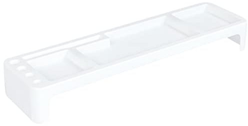 Cabilock Desktop Shelf for Shelf Home Anti Tablet Cell Organiser White Desk Keyboard Over Pen Multifunctional Small Supporting Commodity Many Storage Holder Phone Lattices Small Computer