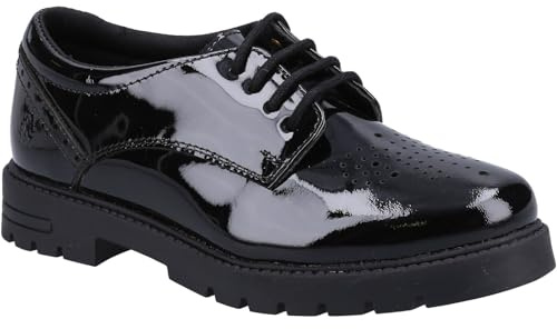 Hush Puppies Girl's Jayne Patent Senior School Uniform Shoe