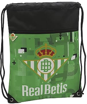 Real Betis Balompié- Mochila saco, Cuerdas, Bolsa, Color verde, Producto oficial (CyP Brands)