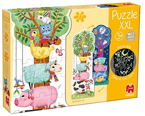 Goula - Puzzle XXL Farm Day & Night - XXL-Puzzle für Kinder - ab 3 Jahren
