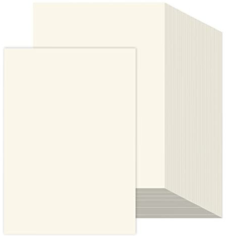 A4 Ivory Cream Card Paper Printer - 120gsm 200 Sheets - Coloured Craft Card - Suitable for Printing, Copying, Arts Crafts