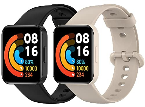 Flenco Repuesto Correas para Xiaomi Mi Watch 2 Lite/Redmi Watch 2 Lite, Silicona Recambio Pulsera para Xiaomi Mi Watch Lite 2 / Redmi Watch Lite 2 Correa Banda Reemplazo Brazalete Reloj Accesorios