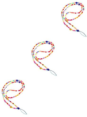 UKCOCO 3pièces Lanière De Téléphone Colorées Dragonne Longue pour Smartphone Accessoire Pratique