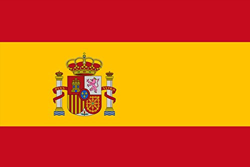 CALENDARMAN - Imán para nevera (8,9 x 6,3 cm, acrílico), diseño de bandera de España