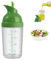 Drizzlers Dressing Shakers, Salatdressing Shaker 200ml Clear Salat Dressing Mixerflasche mit Skala Sput