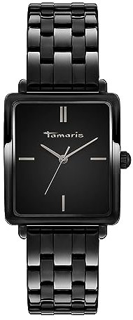 Tamaris Damen Analog Quarz Uhr mit Edelstahl Armband TT-0129-MQ