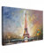 MuchoWow© Wandbilder 90x60 cm Schlafzimmer Home Deko Wohnung Bild Wohnzimmer Fotoleinwand Wand Bilder Leinwand Wall Decor Kunstdruck - Bunt - Eiffelturm - Gemälde - Öl - Paris