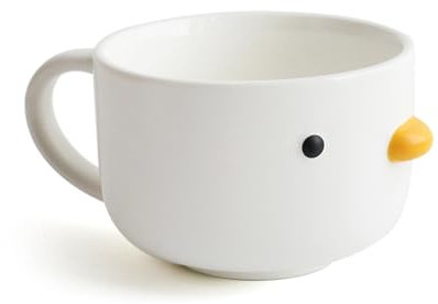 TULANDOT Kreative Ente Tasse & Keramik Tasse & Hühner Tasse & Cute Kaffeetassen & 3D Duck Mug,Perfekt für Eine Cappuccino Tassen Tolles Geschenk für Kaffeeliebhaber (270ml)