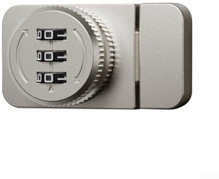 Serratura digitale a combinazione senza chiave, per armadietti in vetro, armadietti e porte scorrevoli, con password, colore: grigio