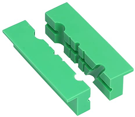 Bench Vise Jaws Covers Soft Grooved Magnetic Universal for Block Drill (4.5 inches)