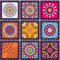 HUBDECO - Fliesenaufkleber - Küche, Badezimmer Deko - Klebefliesen - Wand Deko - Klebefolie Küche - Küchenrückwand Deko - Selbstklebende Fliesen - 9 Stk. - Mandala Stil - 10x10cm