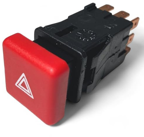 Interruptor de botón de advertencia luces de socorro compatible para Jumper Ducato Boxer (1994-2002) 1300456808 6552CX