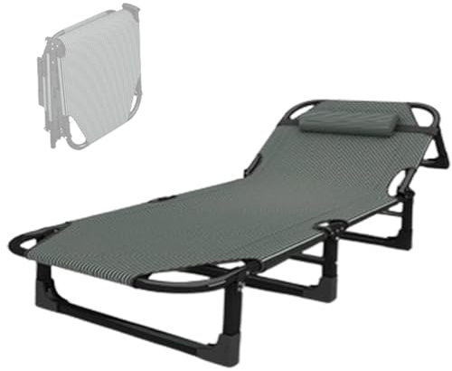 Campingbett 1 Personen, Gästebett Klappbar Feldbett Klappbar Einzelbett,Tragbares Klappbett Geeignet Für Büro Gästezimmer, Keine Montage Erforderlich, Bis 160 Kg Für(190 * 68 * 28cm)