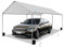 Verstellbarer Carport für den Außenbereich, 3 x 6 m, Grau