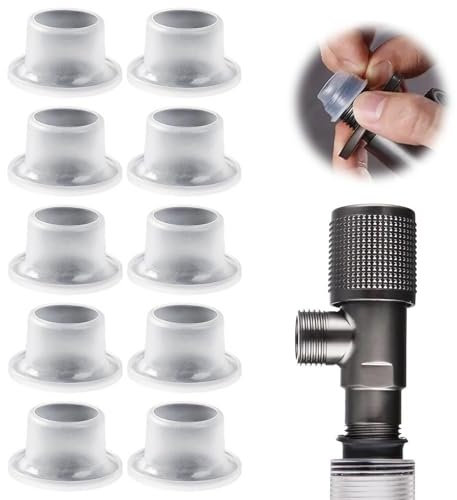 Faucet Leak-Proof Sealing Gasket, 2024 Neu Kieselgel Lecksicher Dreieck Ventildichtung für Wasserhahn, Fest Sitzender Wasserhahn Lecksichere Dichtungsringe Einfach zu verriegeln