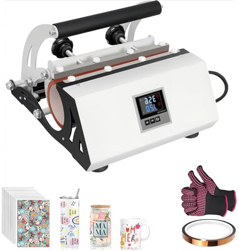 Tumbler Heat Press, 30 Oz Mugs Heat Transfer Print, Wear Gloves and Duct Tape Coffee Mugs Cup Press, Suitable for Home Gift Making