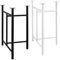 2X Piétement de table TRESTLE - Pieds de table en métal blanc robustes 58 x 72 cm - DIY Pieds de bureau stables - Chevalets d’extérieur résistants aux intempéries pour atelier et travaux
