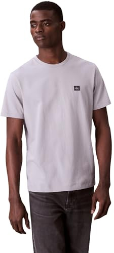 Calvin Klein Herren T-Shirt Kurzarm Badge Jersey Classic Tee aus Baumwolle