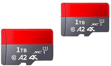 TecTrade 2-Pack- 1T MicroSD card + SD adapter