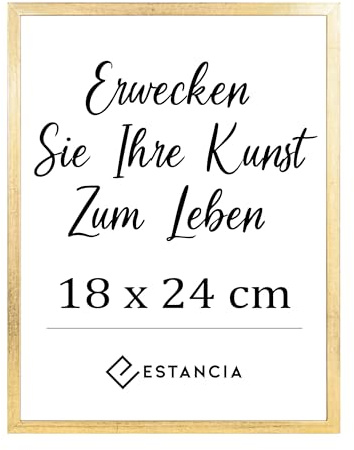 Estancia Bilderrahmen aus Eichen-Kiefernholz 18x24 cm mit Bruchsicherem Acrylglas | Moderner Holzbilderrahmen 18 x 24 cm