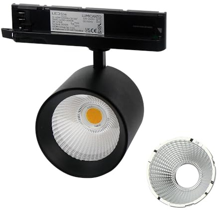 LED line PRIME LED 3-Phasen Stromschienenstrahler Lumicanto Schwarz 12-42W 4300lm CCT 3000K/4000K/6000K 36°/60°
