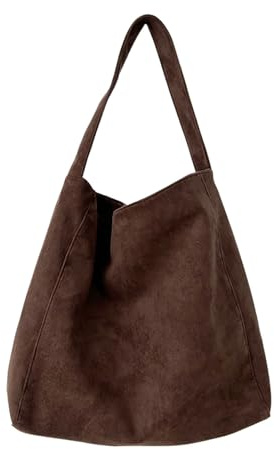 Generisch Messenger Bag Damen,handtaschen Beuteltasche,Umhängetasche Damen Vintage Einfarbige Crossbody Schultertasche Freizeit Groß Stofftasche Handtaschen Strandtasche 2025 Neu