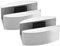 YuXinCat Guide Porte Coulissante, Guide de Porte Coulissante au Sol 50x23mm en Acier Inoxydable 304 - Accessoire pour Douche et Portes en Verre sans Cadre (2 Pièces)