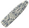 Buxolandt Breathable Ironing Board Cover, Resist Scorch Polyester & Staining, Wear & Soil Resistant Covers, Easy Installation Fasteners Elastic Edges (125x45cm) White Floral Leaf Retro Print