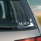 P025 MOIN Aufkleber Set – Nordsee & Ostsee Sticker für Auto, Briefkasten, Tür, Koffer – Wetterfest – 3 Motive in Schwarz oder Weiß – Einzeln oder im 2er-Set (2 x Weiß, V1 Leuchtturm)