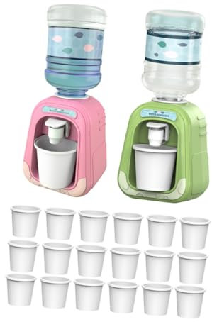 SUPVOX 1 Ensemble Distributeur Eau Simulé pour Garçon Fille Fontaine Miniature Plastique Tasse de Cuisine Décoratif pour Garçons et Filles Stimule Créativité et Coordination