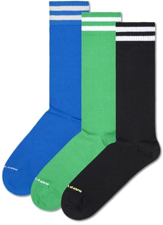 Happy Socks Athletic-Style Crew Socks-Multicolored 3-Packs