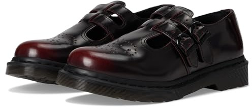 Dr. Martens Women's 8065 Mary Jane, Cherry Red, 9