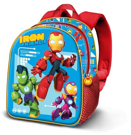 Marvel Iron Man Tech-Elite 3D Backpack, Blue, 25 x 30 cm, Capacity 7 L