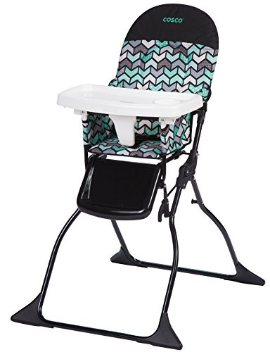 Cosco Kids Highchair for Baby, Simple Foldable High Chair, Convenient, Lightweight, and Compact Design, Spritz