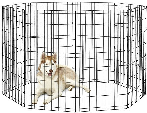 New World B550-48 Laufstall und Spielgehege für Hunde, ohne Tür, 61 x 122 cm, schwarze E-Beschichtung