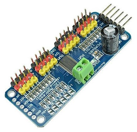 ARCELI 16-Kanal-PWM/Servotreiber IIC-Schnittstelle-PCA9685 für Arduino oder Raspberry Pi-Shield-Modul-Servoschild