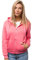 OZONEE Damen Kapuzenpullover Sweatjacke Sweatshirt Farbvarianten Kapuzenjacke Kapuzenpulli Langarm Kapuze Hoodie Sport Style Casual Fitness Basic Training JS/W03 ROSA S