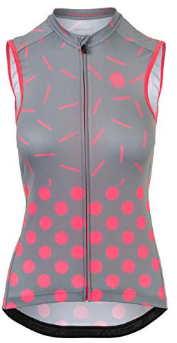 AGU Sprinkle Dot Singlet Essential Damen Grey Neon Coral XS