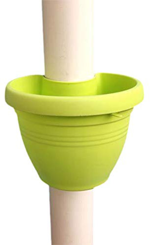 Yunobi Bundled Wall-Mounted Drain Pipe Flower Pot, Balconies Planters Lamp Post Garden Planters Beautiful Durable Hanging Flowerpot Holder Decoration