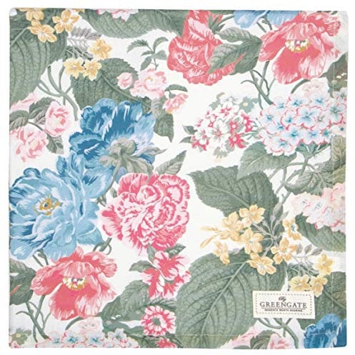 Greengate Tischdecke Adele White 150x150 cm - COTTAB150ADE0102